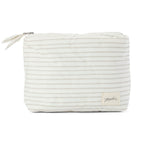 on the go pouch stripes away pebble grey in neutrals pattern