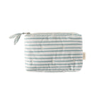 on the go mini pouch stripes away deep sea in blues pattern