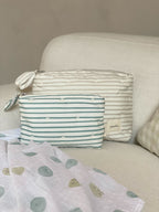 on the go mini pouch stripes away deep sea