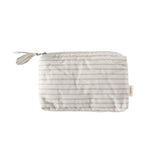 On The Go Mini Pouch - Stripes Away Pebble Grey