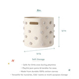 Pom Pom Basket - Bin - Grey