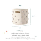 pom basket bin grey