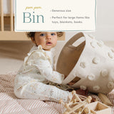 Pom Pom Basket - Bin - Natural