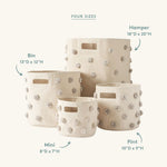 Pom Pom Basket - Bin - Grey
