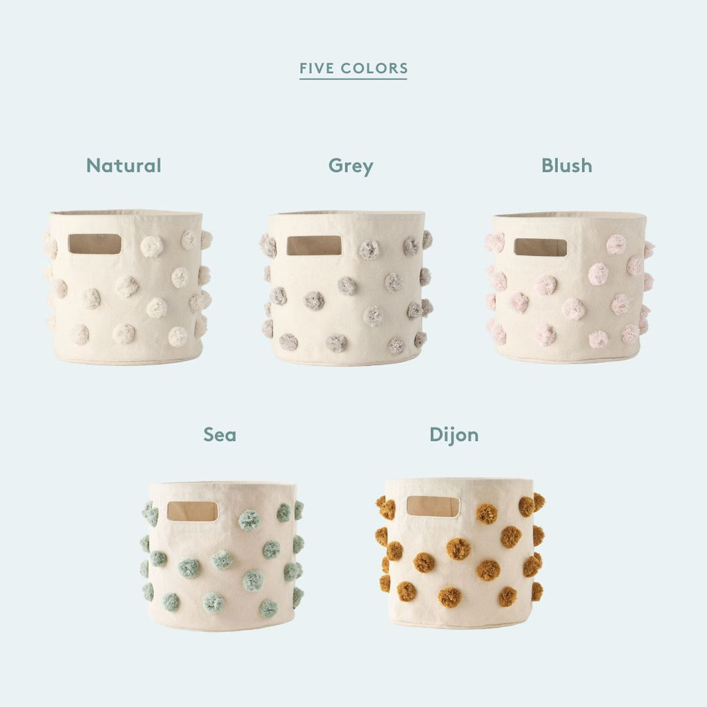 pom basket bin grey
