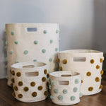 Pom Pom Basket - Bin - Dijon