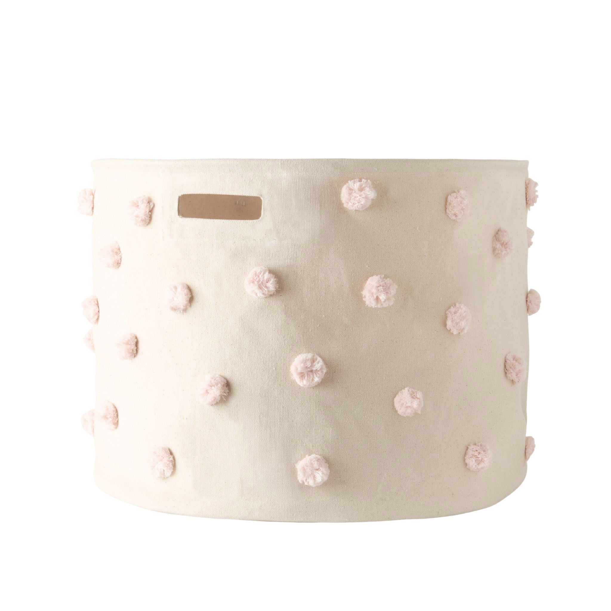 Pom Pom Basket - Drum - Blush