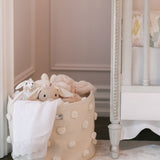 Pom Pom Basket - Drum - Natural