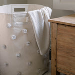 Pom Pom Basket - Hamper - Grey