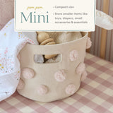 Pom Pom Basket - Mini - Blush