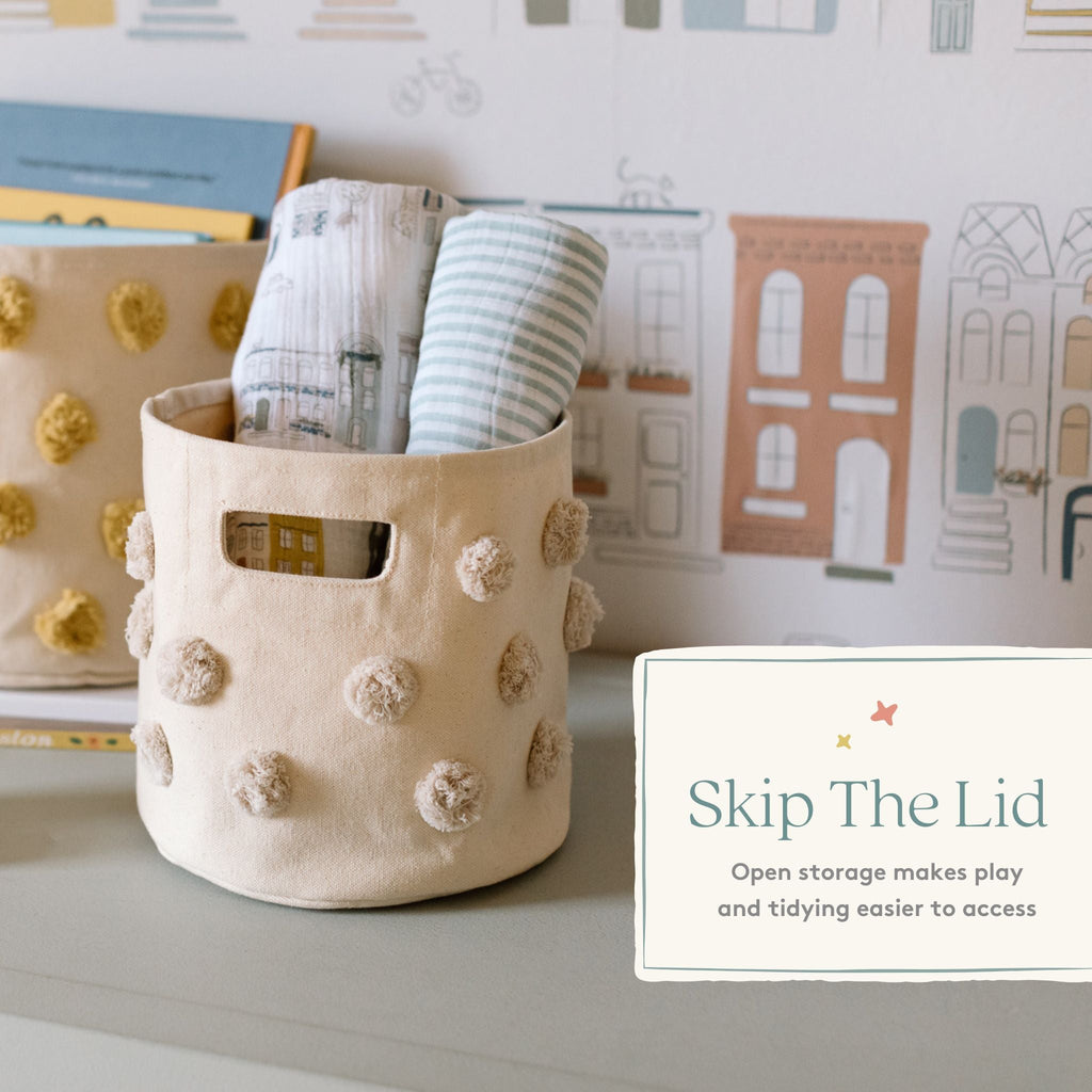 pom basket mini grey