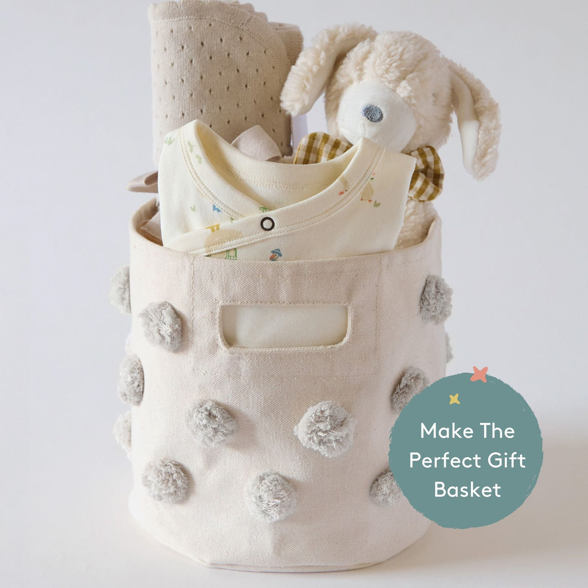 pom basket mini grey