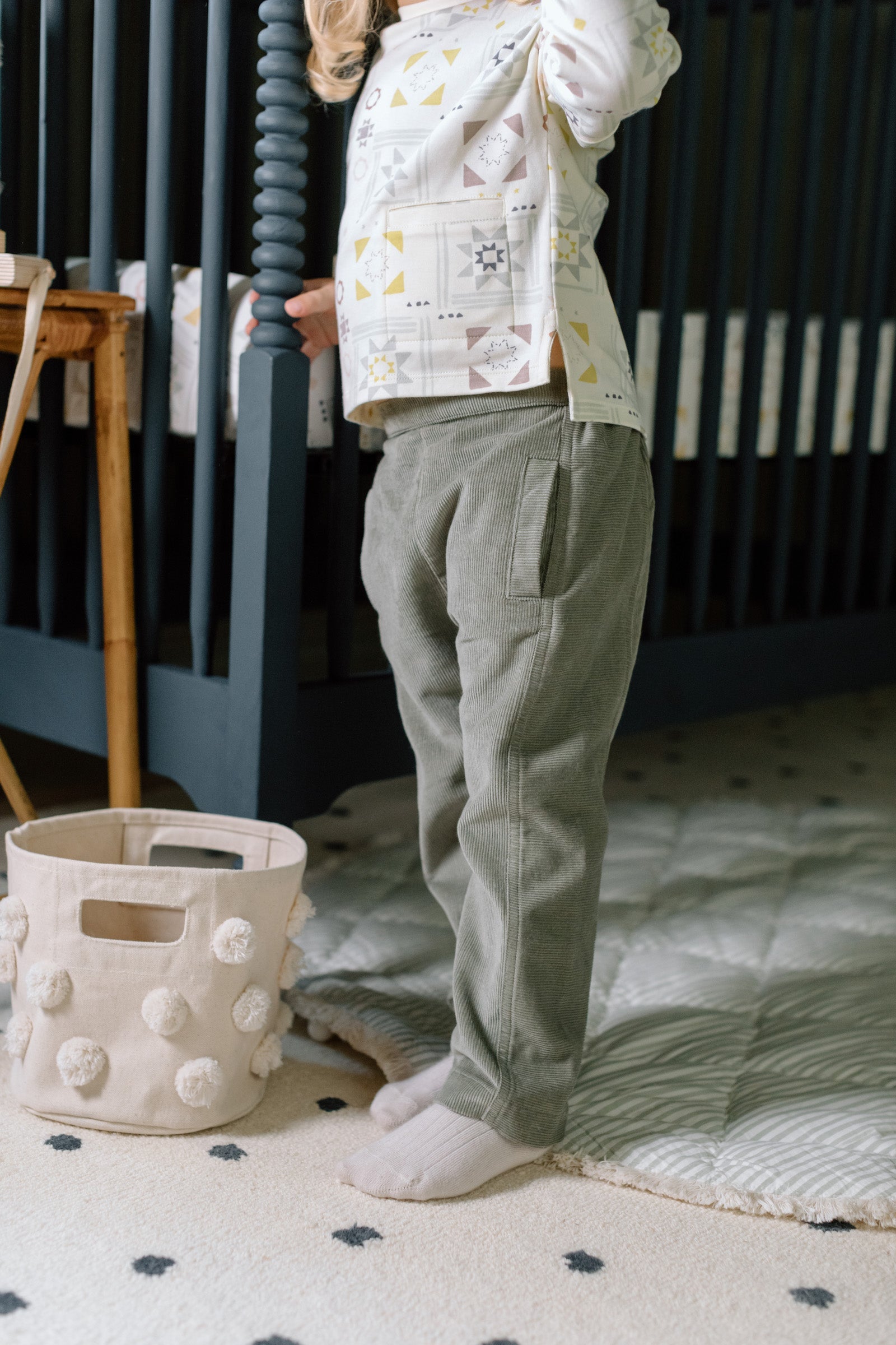 Pom Pom Basket - Mini - Natural