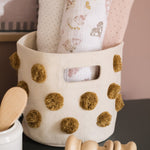 Pom Pom Basket - Mini - Dijon