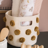 Pom Pom Basket - Mini - Dijon