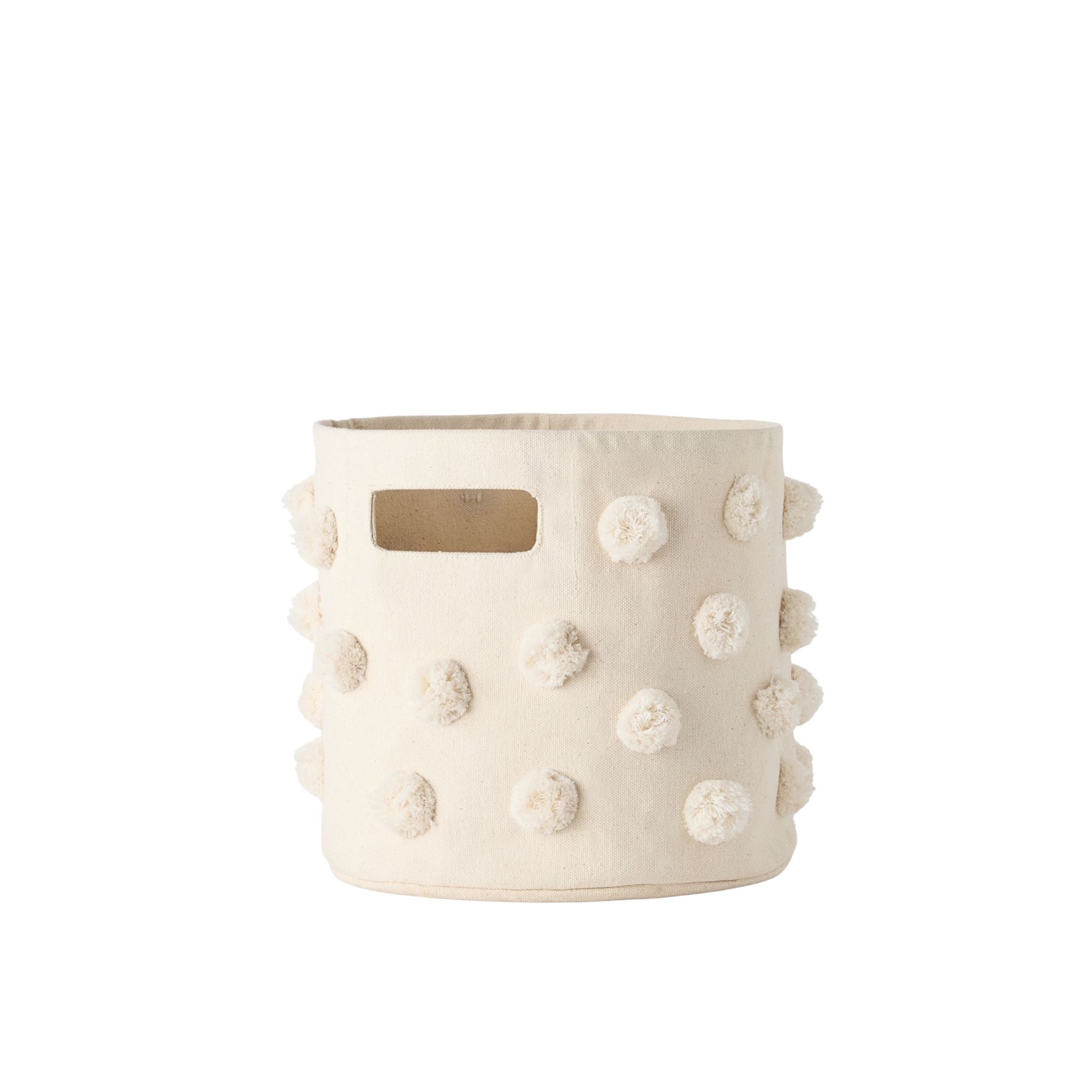 Pom Pom Basket - Pint - Natural