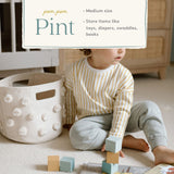 Pom Pom Basket - Pint - Natural