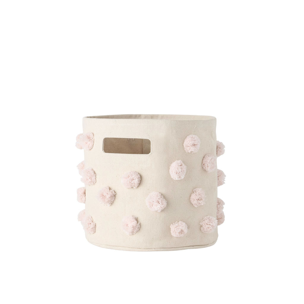 pom basket pint blush in pinks pattern