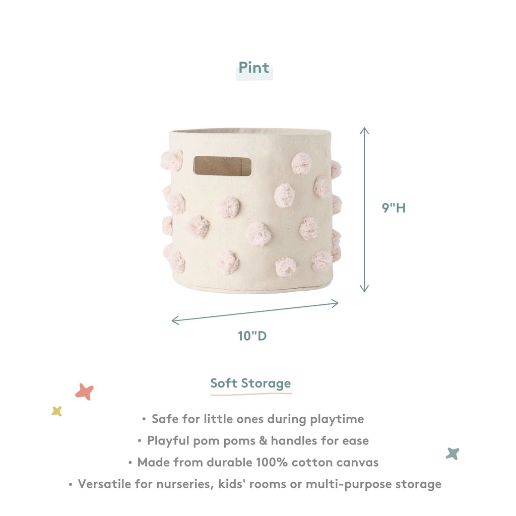 pom basket pint blush