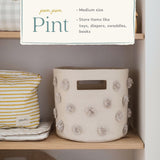 Pom Pom Basket - Pint - Grey