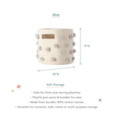 Pom Pom Basket - Pint - Grey