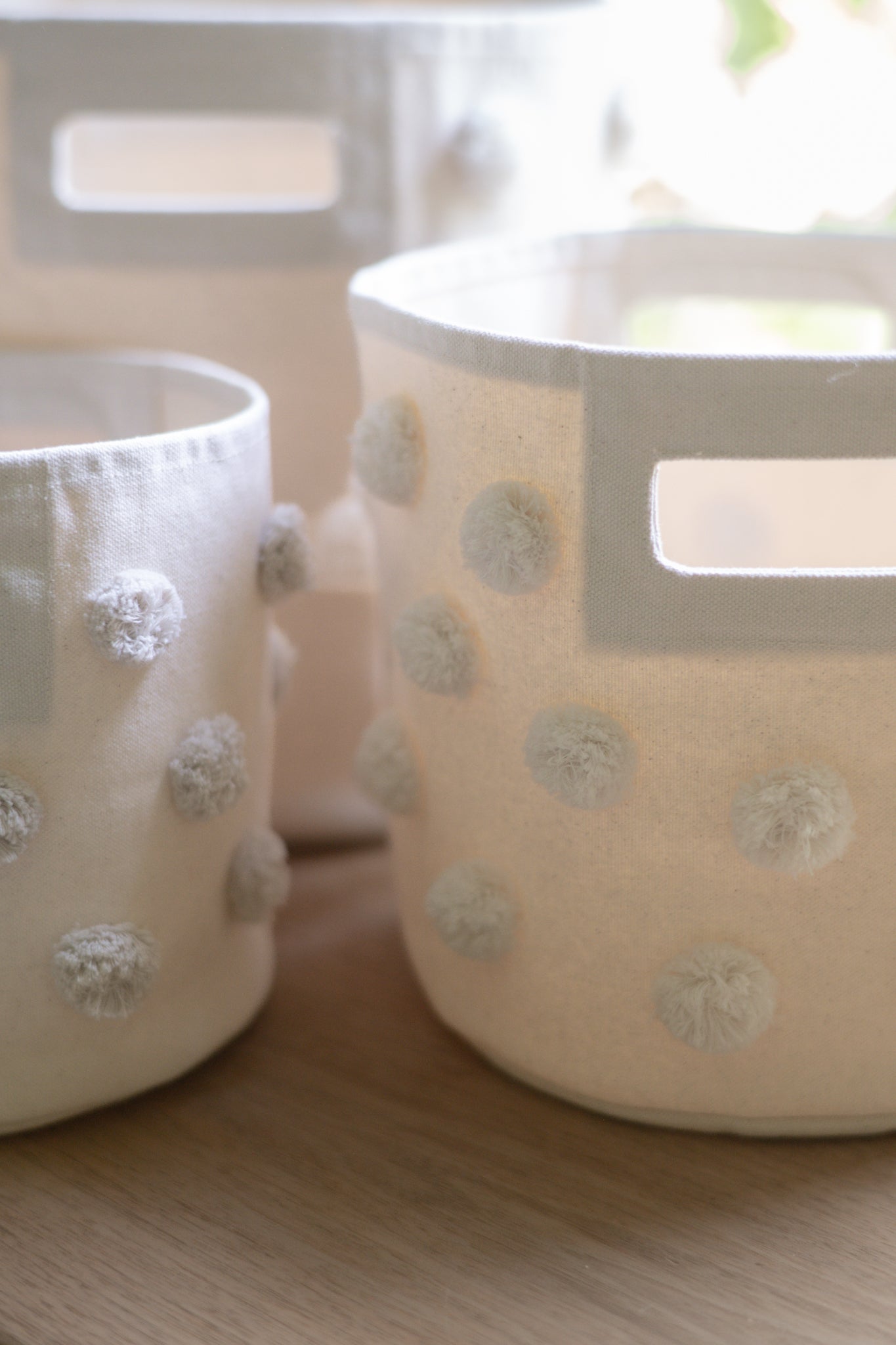 Pom Pom Basket - Pint - Natural