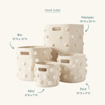 Pom Pom Basket - Pint - Natural