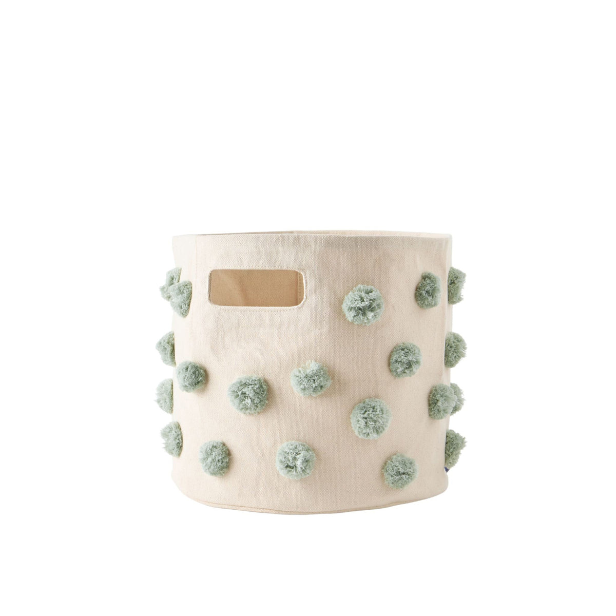 pom basket pint sea in blues pattern deep