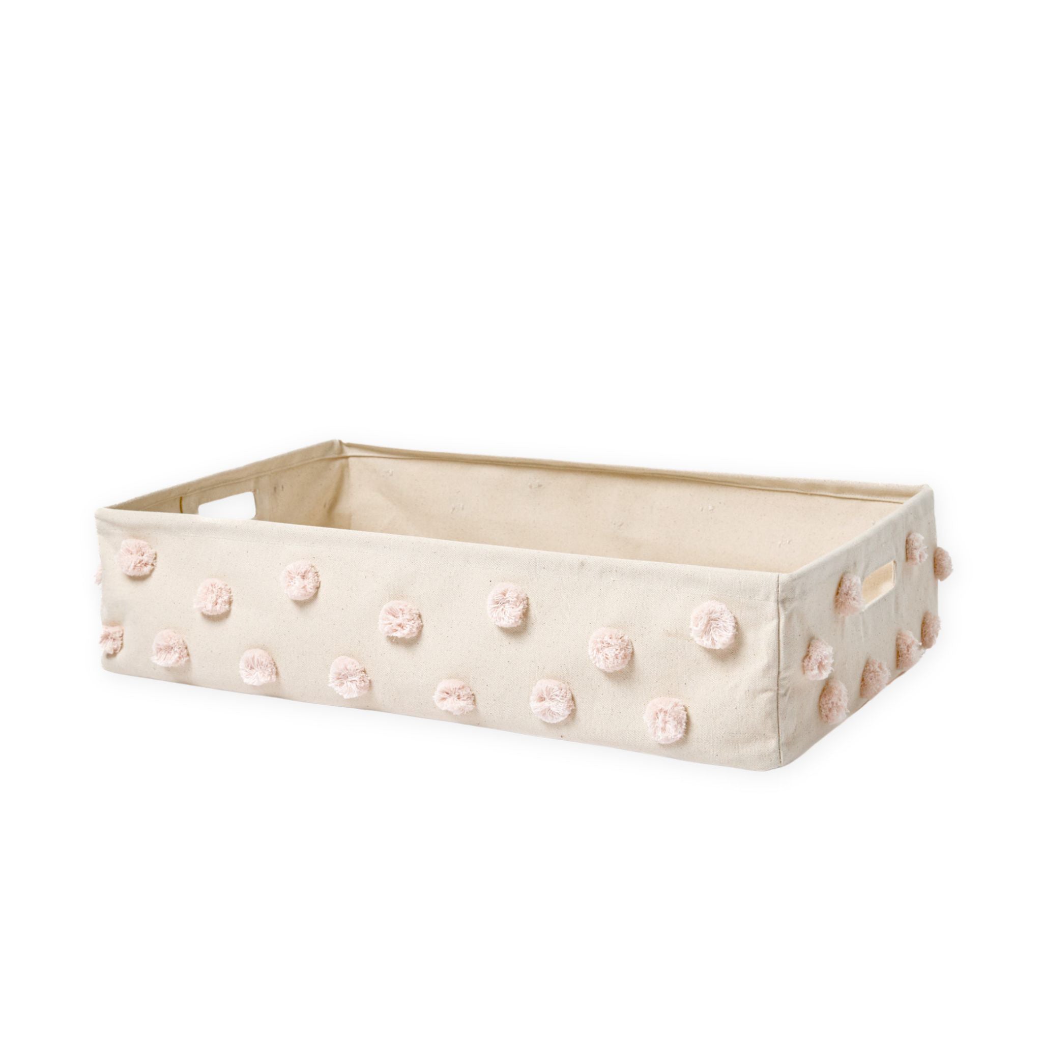 Pom Pom Basket-Hideaway - Blush
