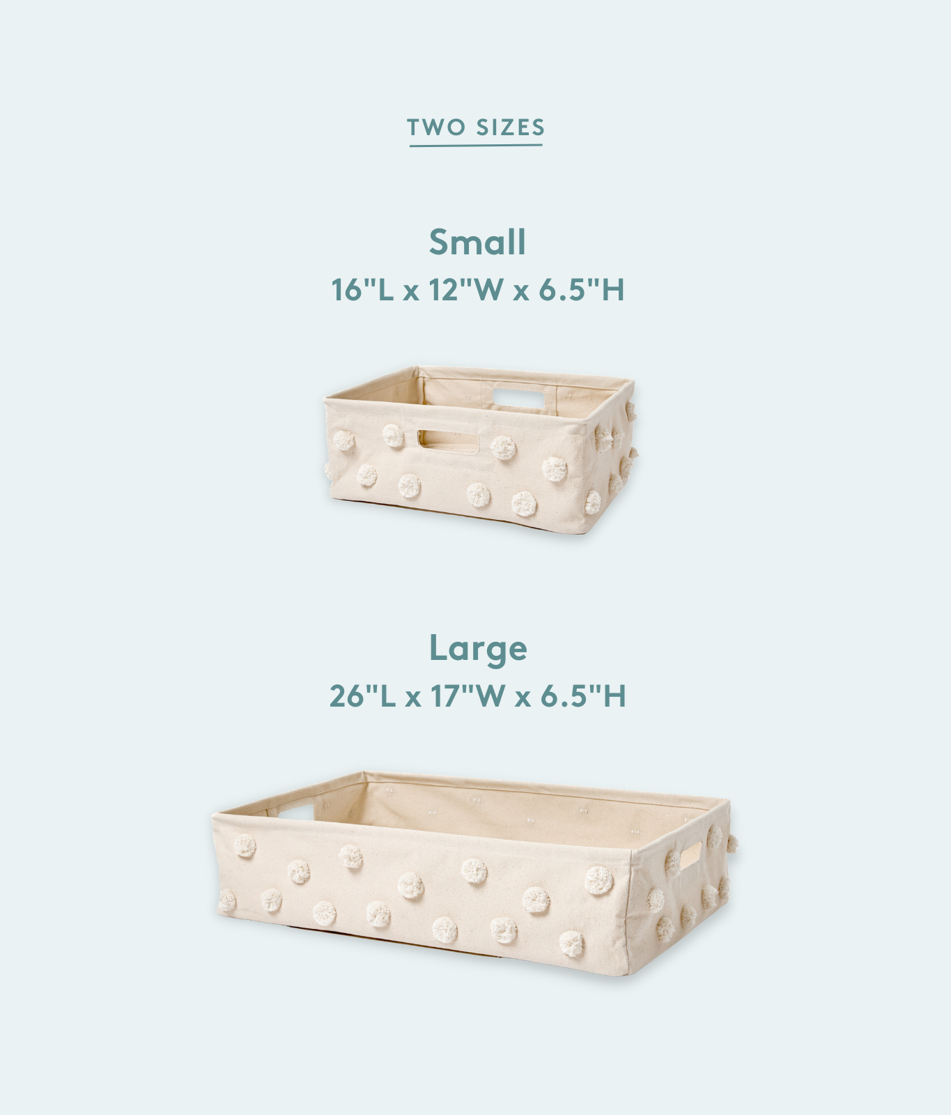 Pom Pom Basket-Hideaway - Blush