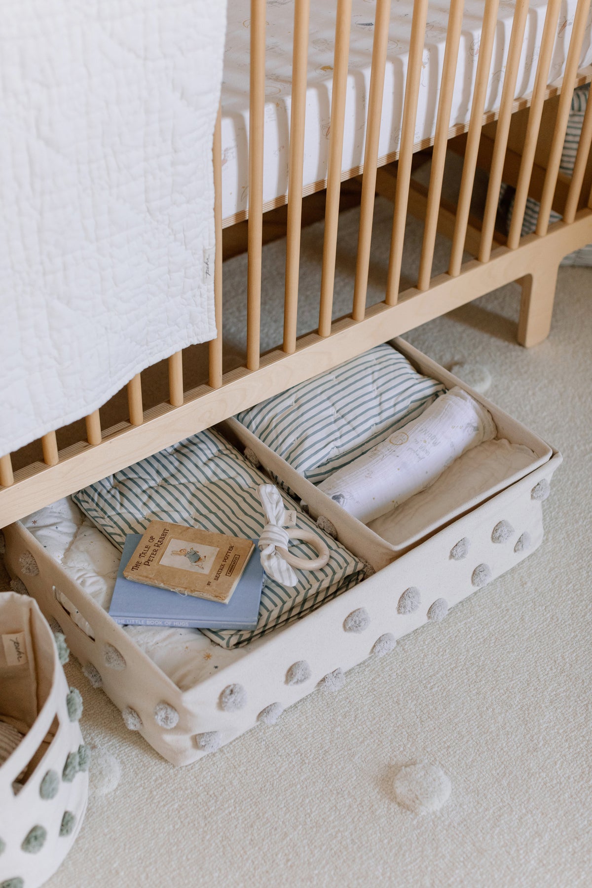 pom basket hideaway grey