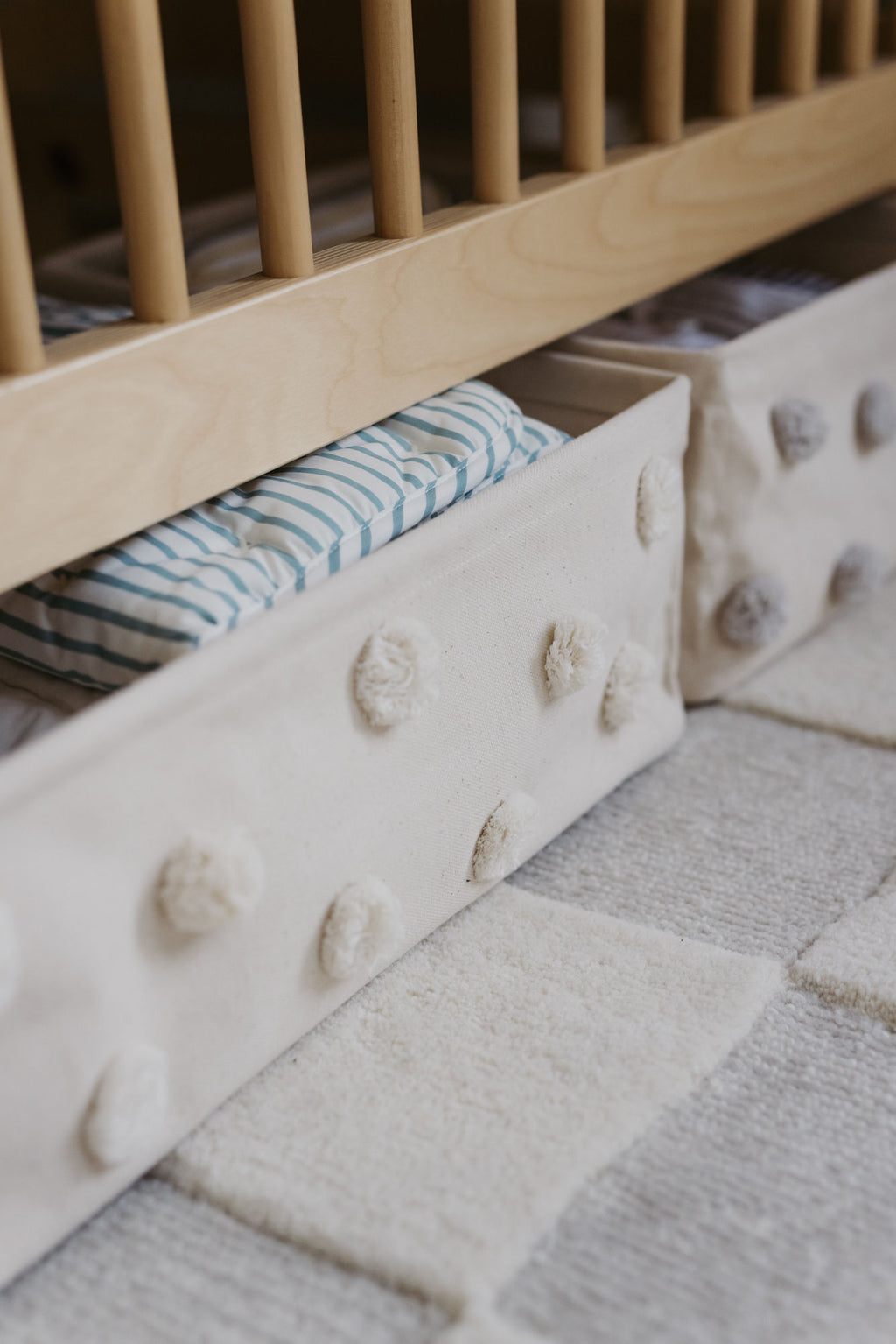 pom basket hideaway natural
