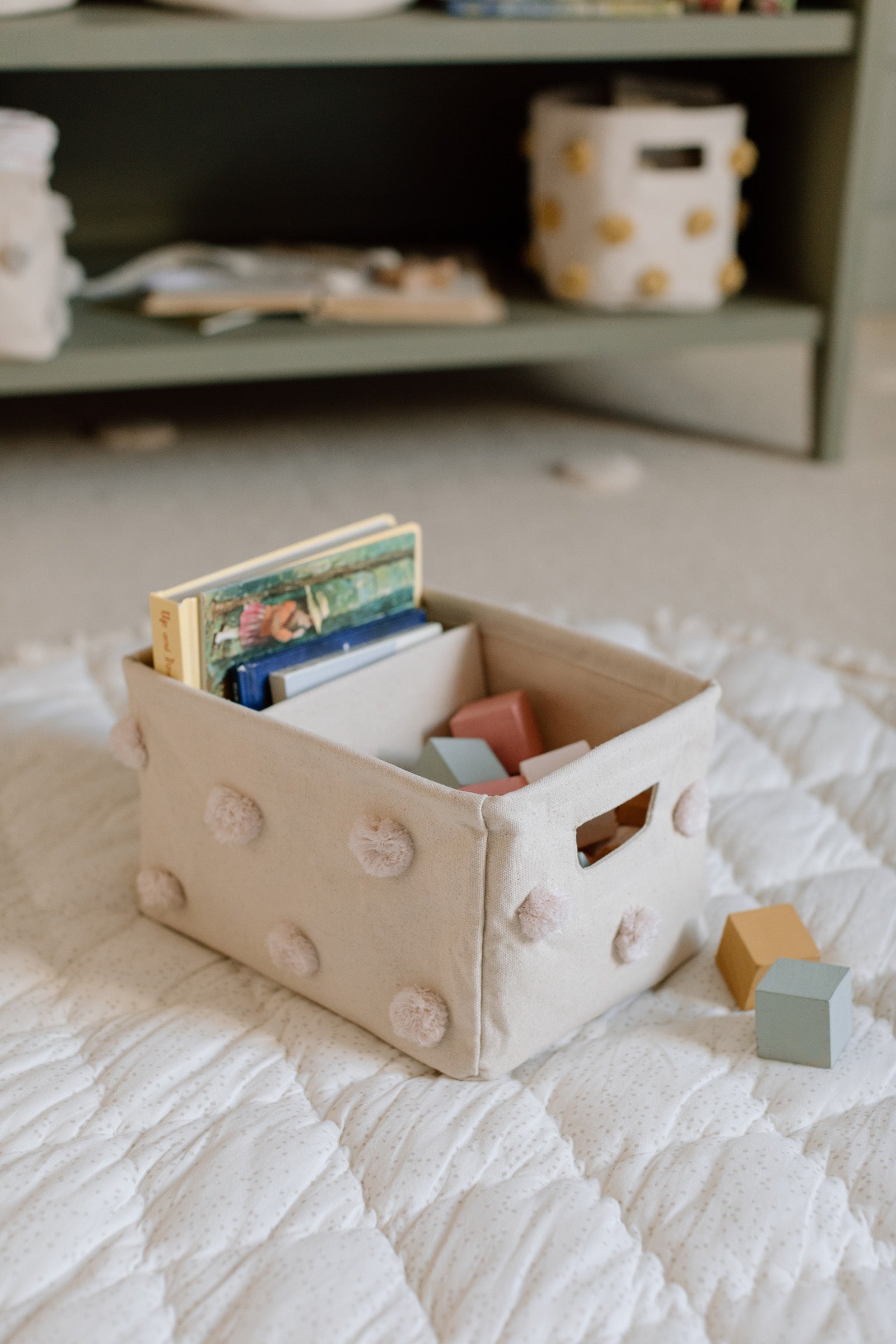 Pom Pom Hideaway Caddy Organizer - Blush