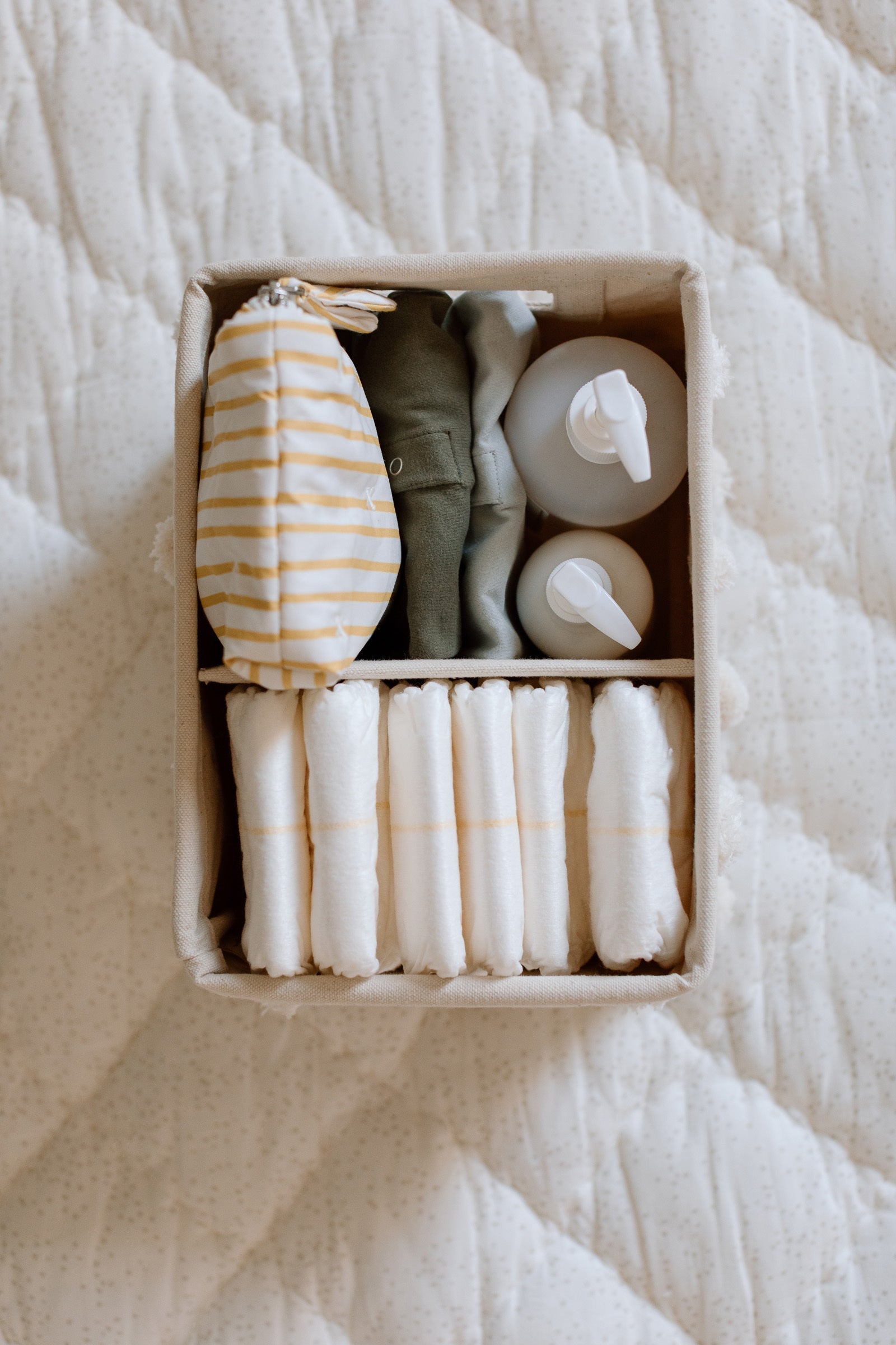 pom hideaway caddy organizer blush