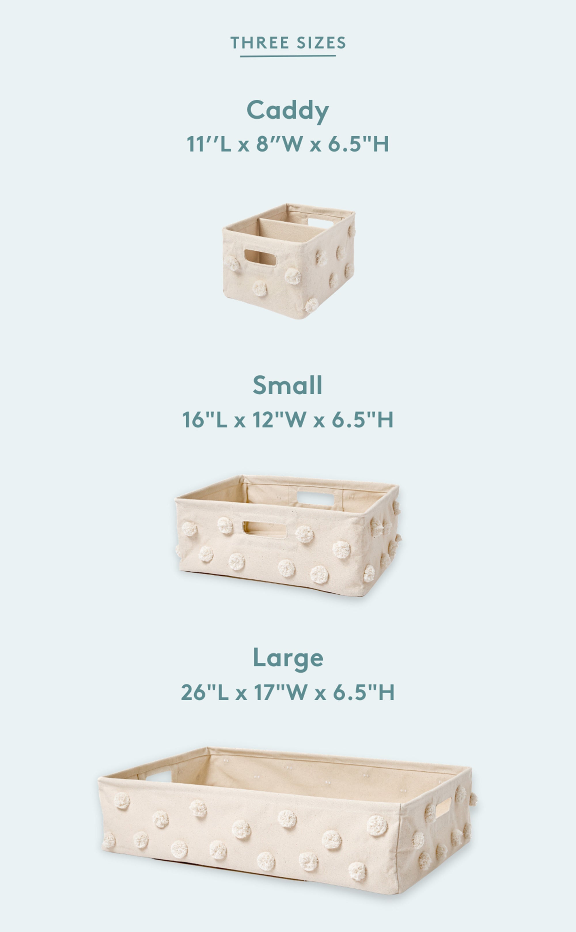Pom Pom Hideaway Caddy Organizer - Blush