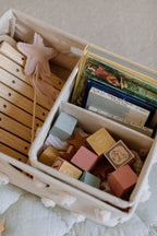 pom hideaway caddy organizer natural