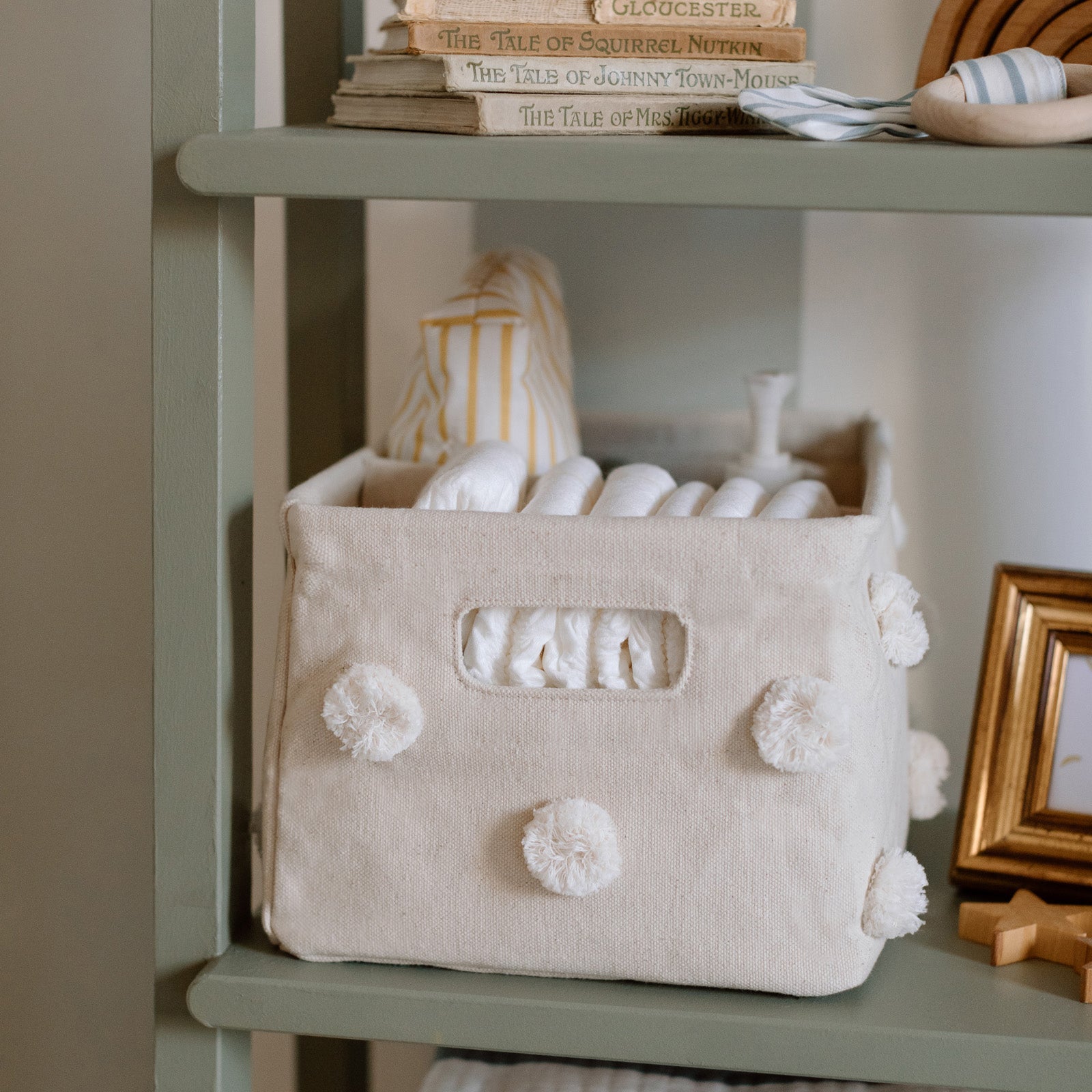 Pom Pom Basket - Hideaway - Natural