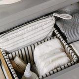 printed hideaway caddy stripes away ink blue