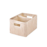 printed hideaway caddy stripes away petal in pinks pattern
