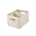 printed hideaway caddy stripes away sea in blues pattern