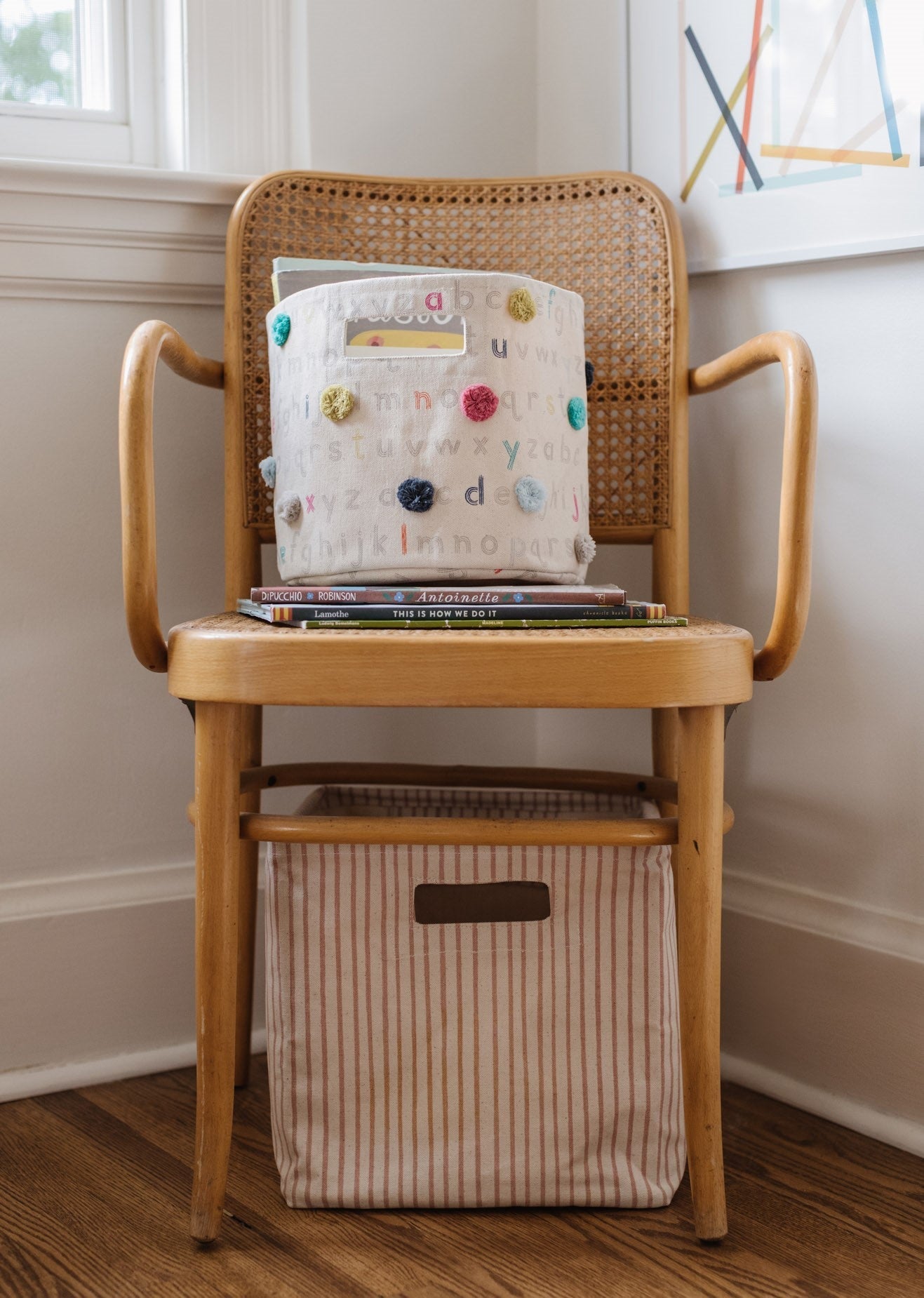 Printed Cube - Stripes Away Petal