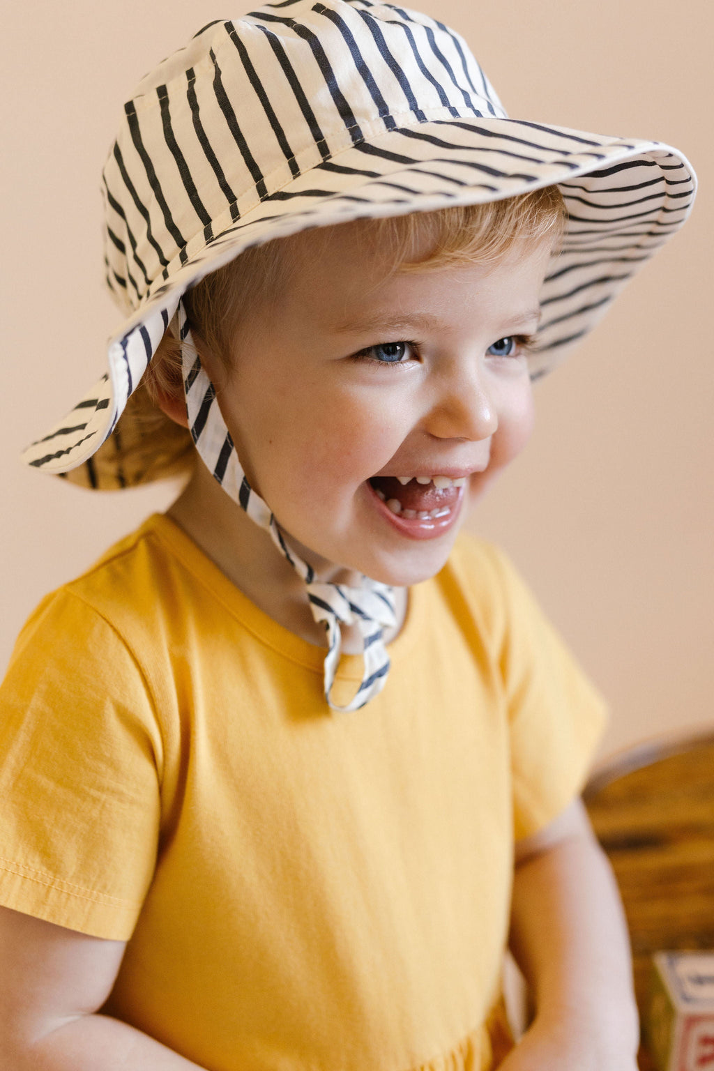 bucket hat stripes away ink blue