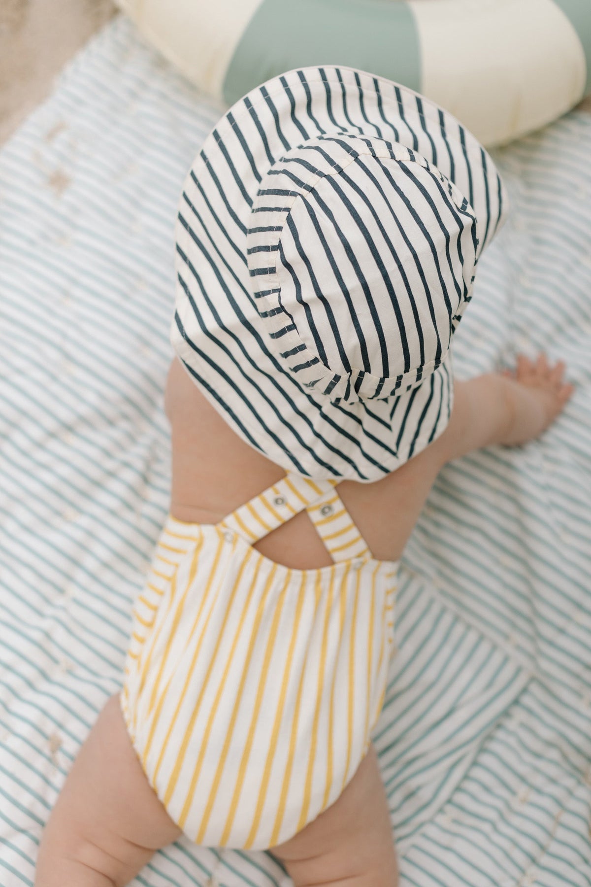 bucket hat stripes away ink blue