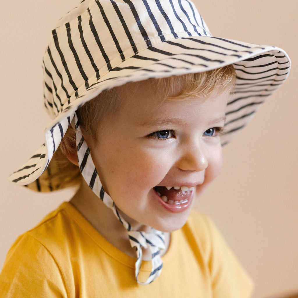 bucket hat stripes away ink blue