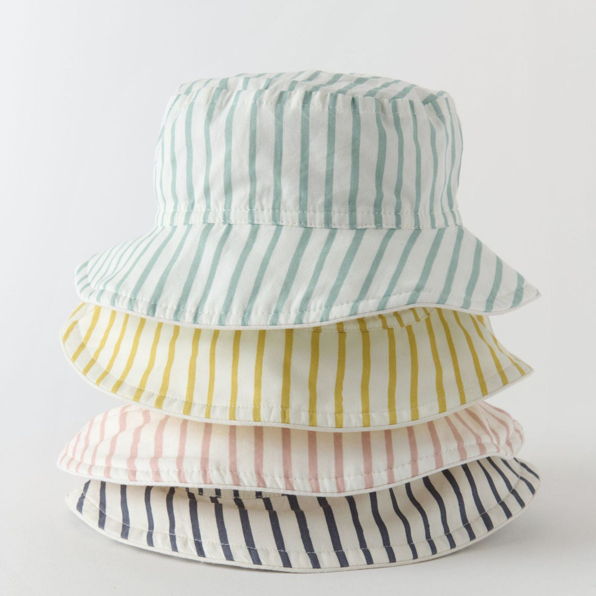 bucket hat stripes away ink blue
