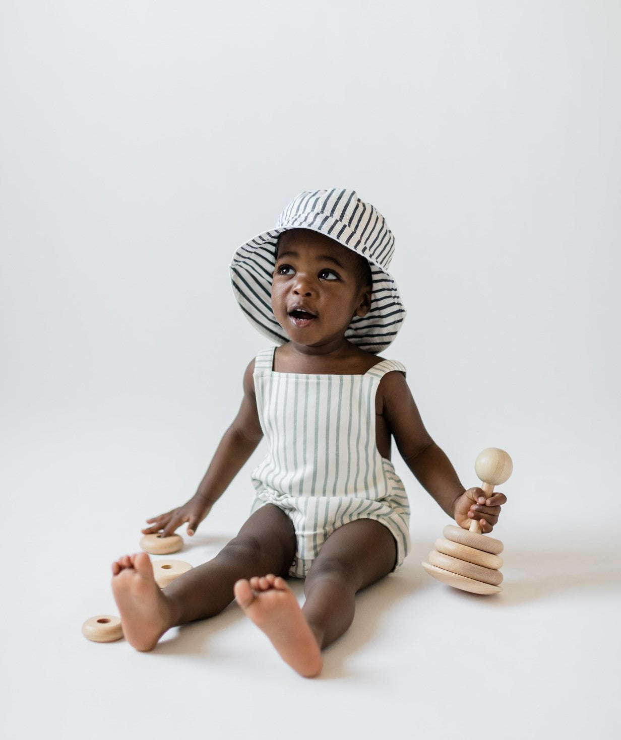 Bucket Hat - Stripes Away Ink Blue