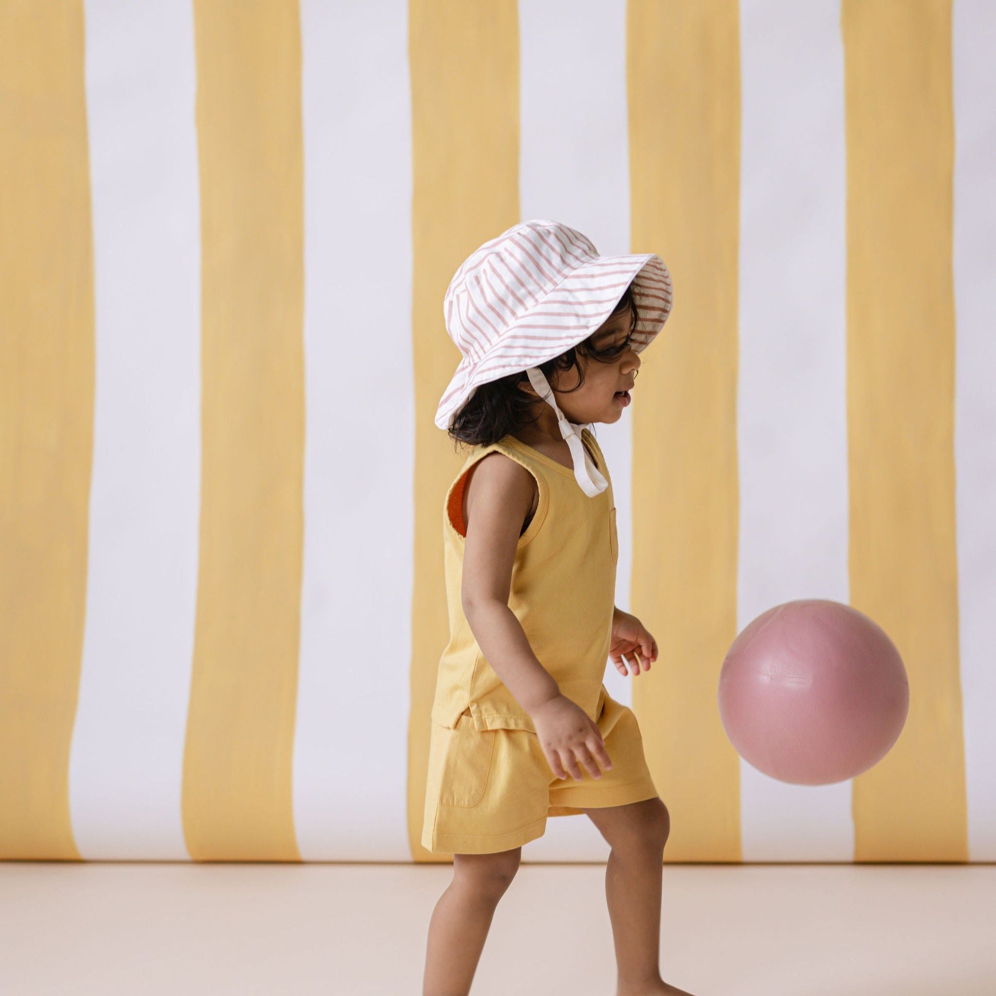 Bucket Hat - Stripes Away Peony