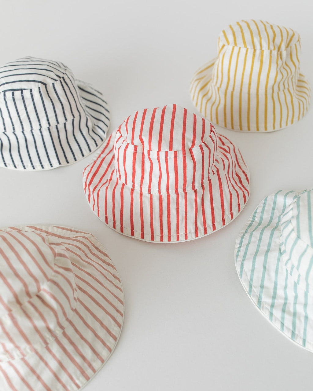 bucket hat stripes away peony