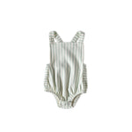 Criss-Cross One-Piece - Stripes Away Sea