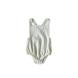 Criss-Cross One-Piece - Stripes Away Sea